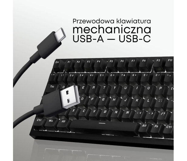 Ajazz AK820 Red Switch czarna - 1536376 - zdjęcie 7